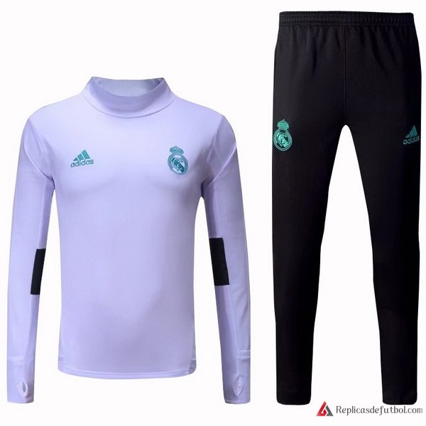 Chandal Real Madrid 2017-2018 Blanco Negro Verde